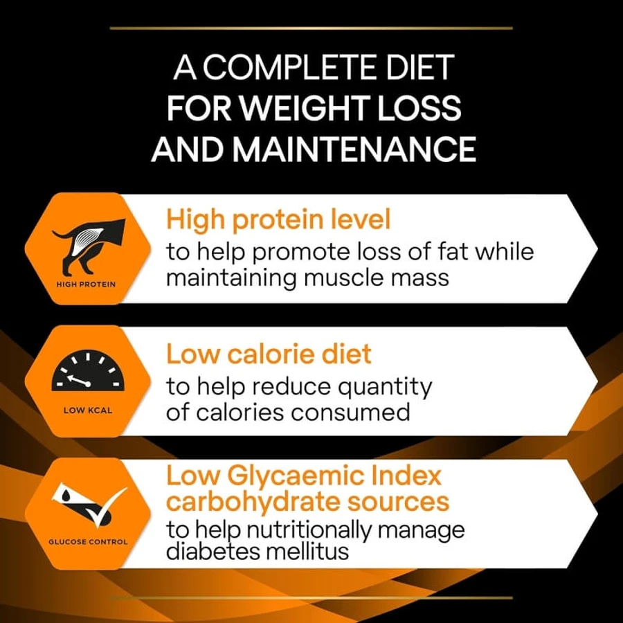 Purina Pro Plan Diet for Obesity – Compleet dieetvoeding voor volwassen honden met overgewicht of diabetes, 3 kg