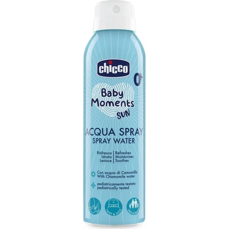 Chicco Baby Moments Sun 0+ - Spray refrescante e hidratante, 150 ml