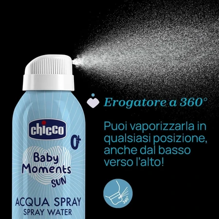 Chicco Baby Moments Sun 0+ - Spray refrescante e hidratante, 150 ml