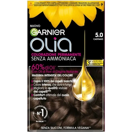 Garnier Olia - Coloration permanente sans ammoniaque n° 5.0 Brun