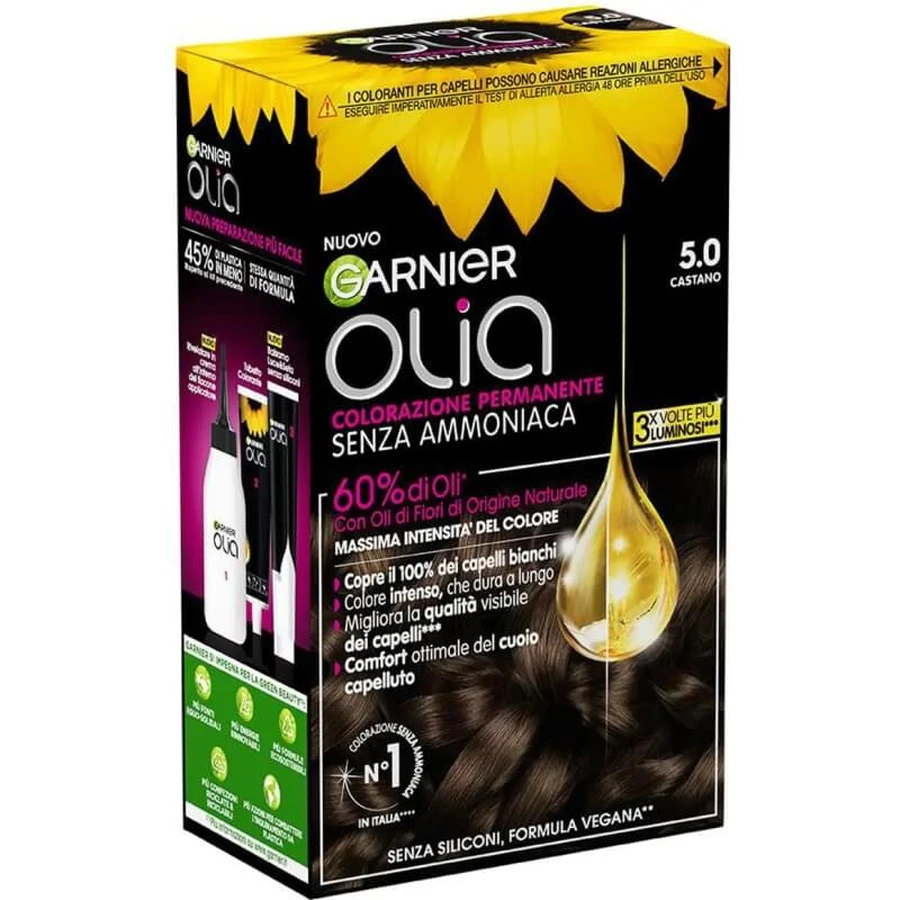 Garnier Olia - Coloration permanente sans ammoniaque n° 5.0 Brun