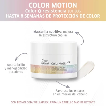 Wella Colormotion+ structure+ – Haarmaske für strapaziertes Haar, 150 ml
