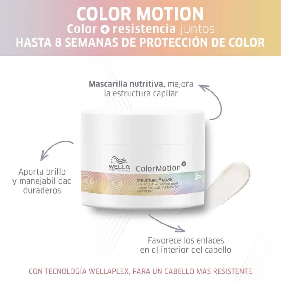 Wella Colormotion+ structure+ – Haarmaske für strapaziertes Haar, 150 ml