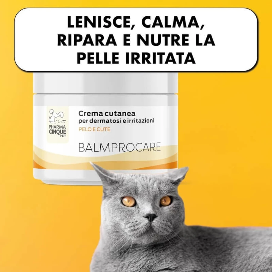 Pharma Cinque Pet Balmprocare - Soothing and Regenerating Skin Cream for Skin Conditions and Irritations, 50 ml