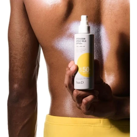 Loción solar en spray para el rostro con SPF 50+ Hydrasun, protección muy alta, 150 ml