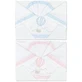 Andy &amp;amp; Helen Maxi Crib Sheet Set with Teddy Bear and Hot Air Balloon Embroidery - Pink