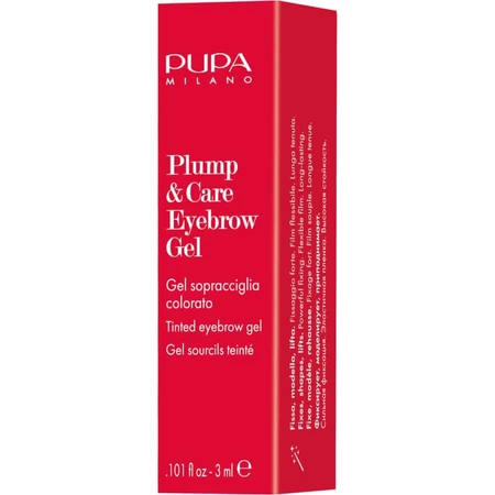 Gel para cejas Pupa Plump &amp; Care - Gel para cejas n.º 001 Rubio