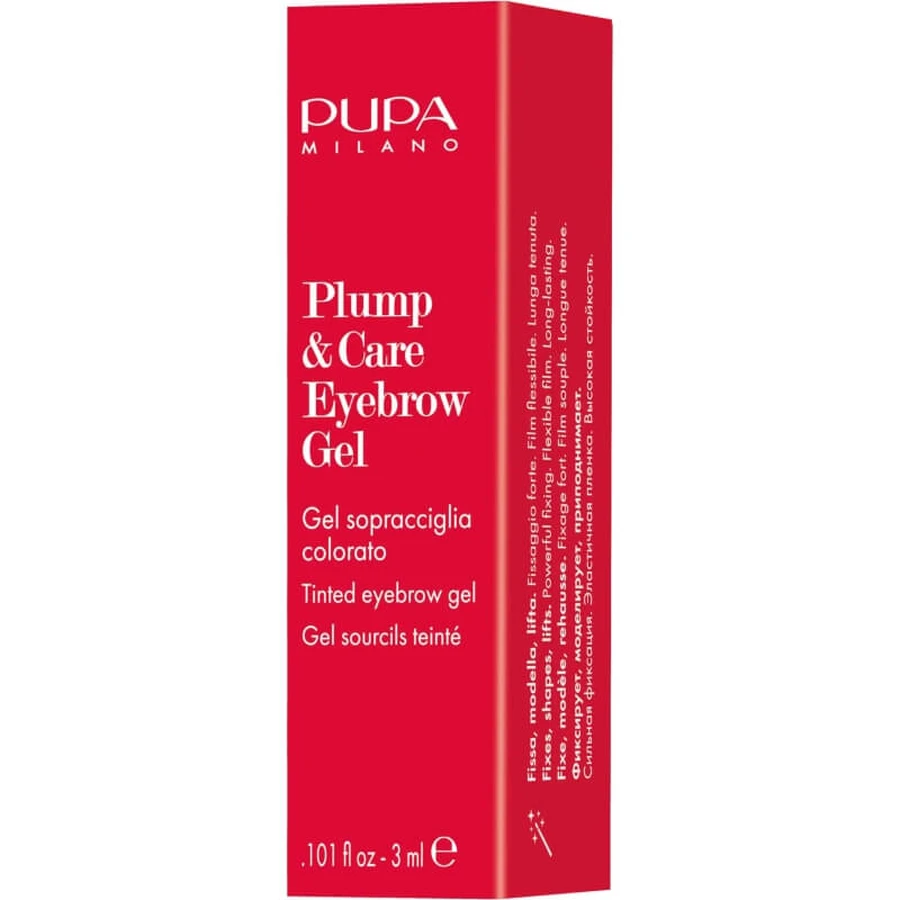 Gel para cejas Pupa Plump &amp; Care - Gel para cejas n.º 001 Rubio