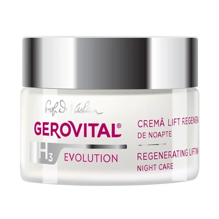 Gerovital H3 Evolution Crema regeneradora lifting de noche, 50 ml, Farmec