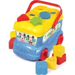 Clementoni Mickey Mouse Shape-Sorting Bus - 9 Colored Blocks