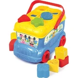 Clementoni Mickey Mouse-bus om blokjes op vorm te sorteren - 9 gekleurde blokjes