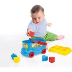 Clementoni Mickey Mouse Shape-Sorting Bus - 9 Colored Blocks