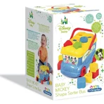 Clementoni Mickey Mouse Shape-Sorting Bus - 9 Colored Blocks