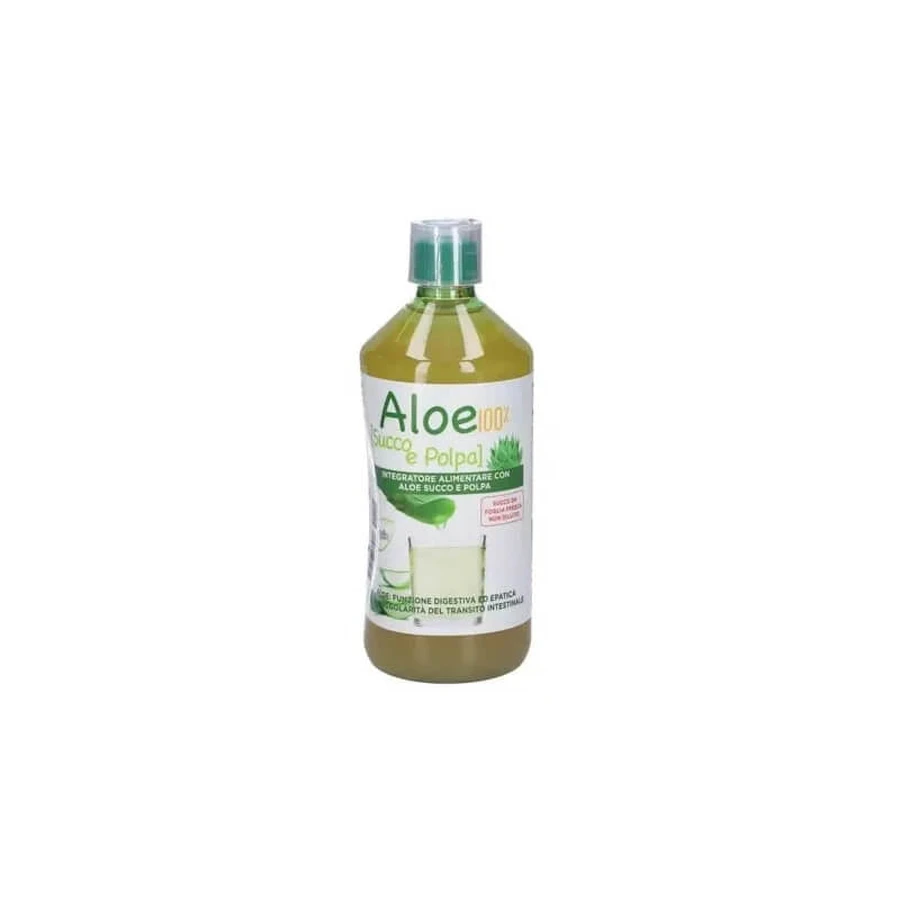 100% aloë-sap en -pulp, 1 liter – voedingssupplement voor een gezonde spijsvertering