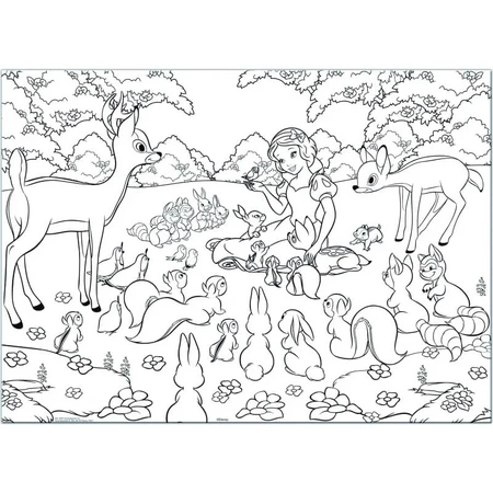 Lisciani Maxi-Puzzle, beidseitig bedruckt, 60 Teile, Schneewittchen 46577