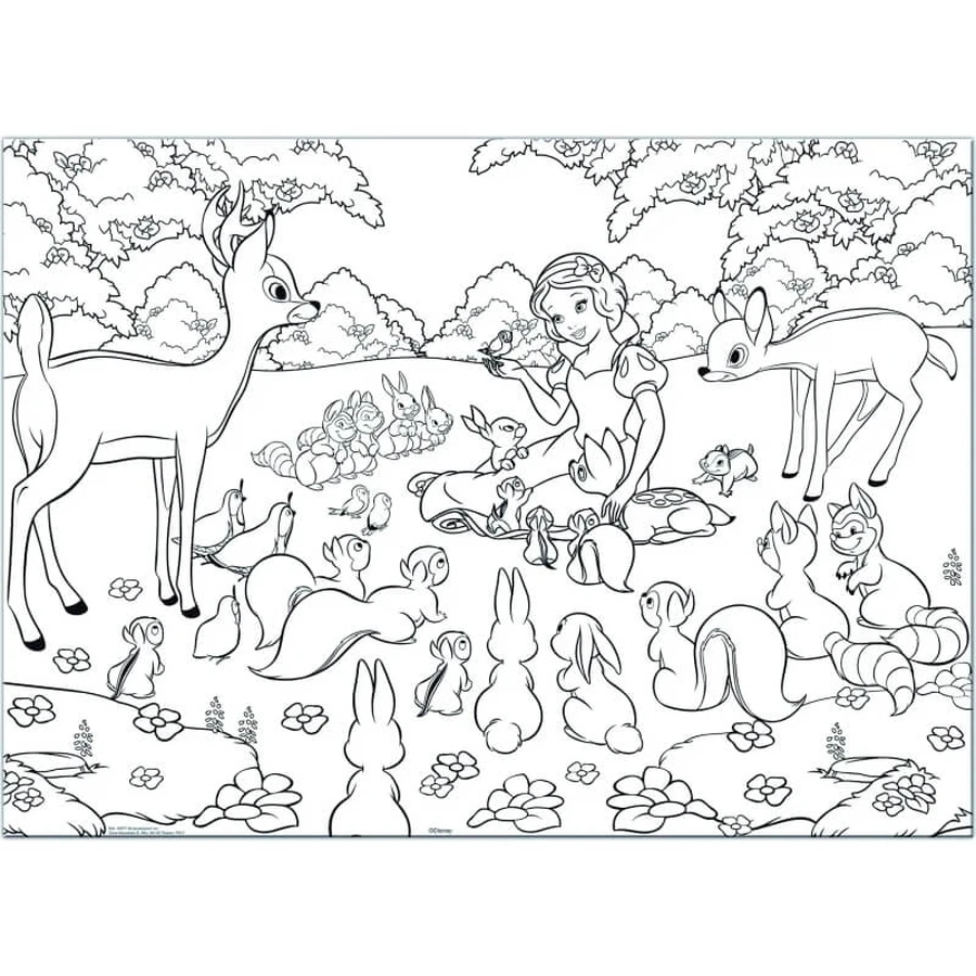 Lisciani Maxi-Puzzle, beidseitig bedruckt, 60 Teile, Schneewittchen 46577