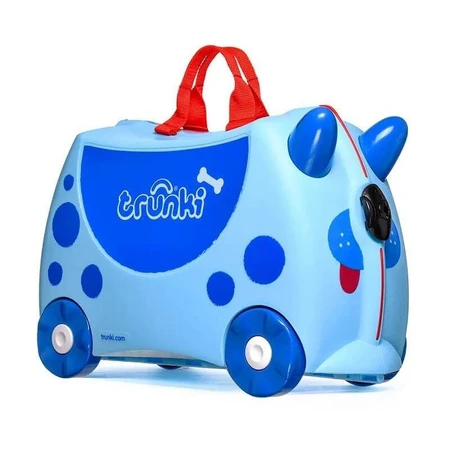 Trunki-Rutschkoffer – Blauer Hund
