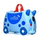 Trunki-Rutschkoffer – Blauer Hund