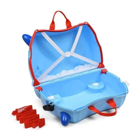 Trunki-Rutschkoffer – Blauer Hund
