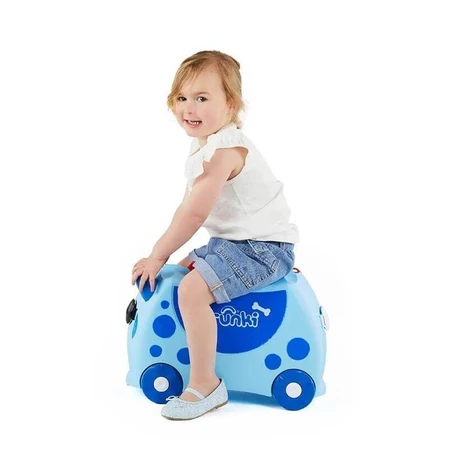 Trunki-Rutschkoffer – Blauer Hund