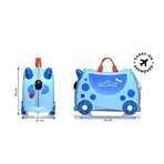Trunki-Rutschkoffer – Blauer Hund