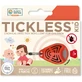 Tickless Baby - Ultrasoon afweermiddel voor baby’s tegen teken en vlooien - Oranje