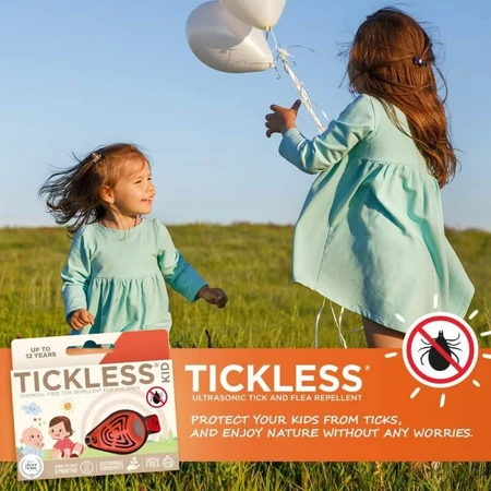 Tickless Baby - Répulsif à ultrasons pour bébés contre les tiques et les puces - Orange