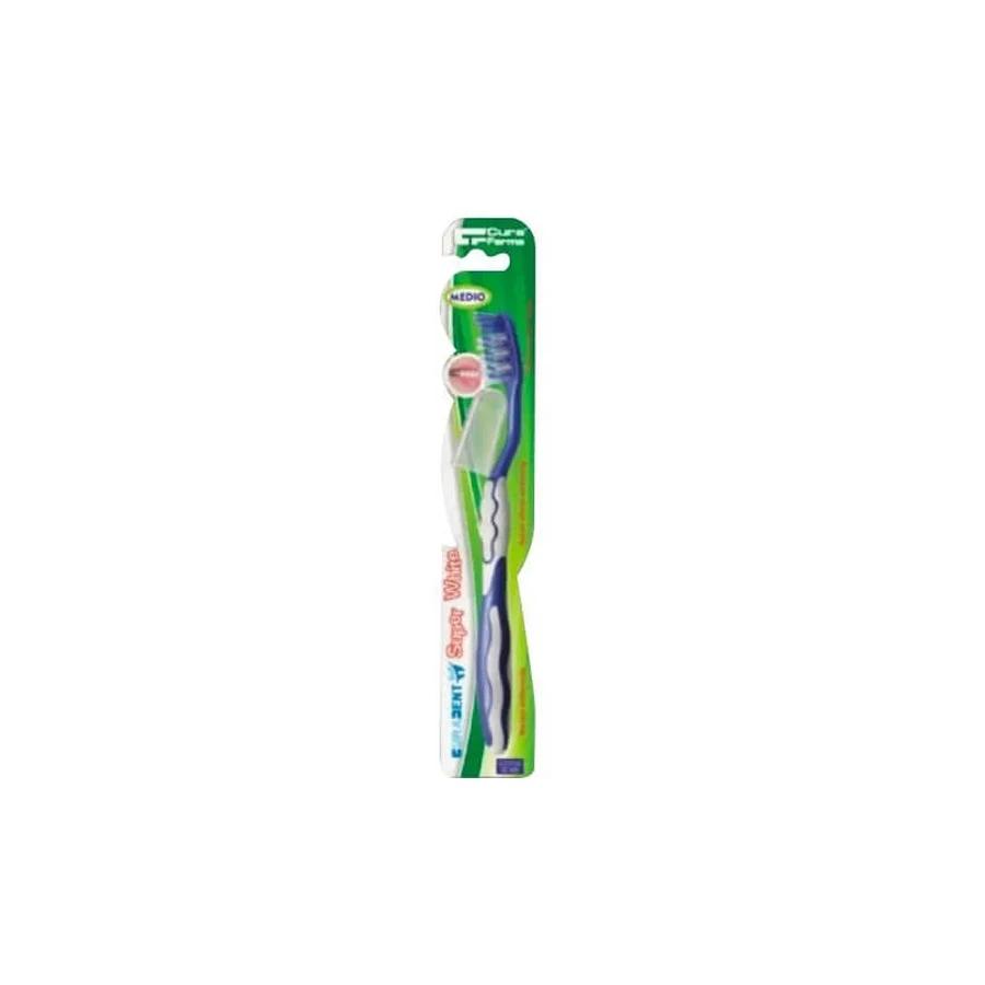 Curadent Superwhite Dental Care - Cepillo de dientes de cerdas medias