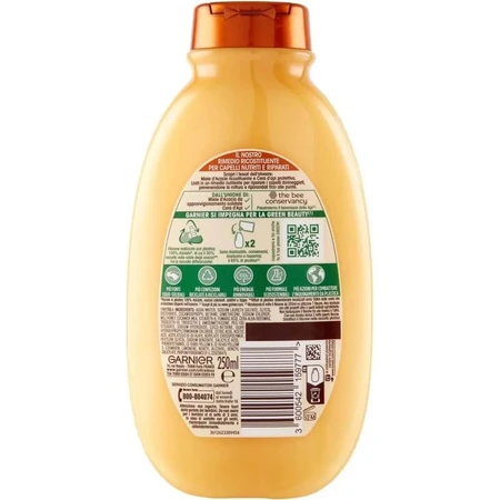 Garnier Ultra Gentle Honey Treasures - Champú para cabello dañado, 250 ml
