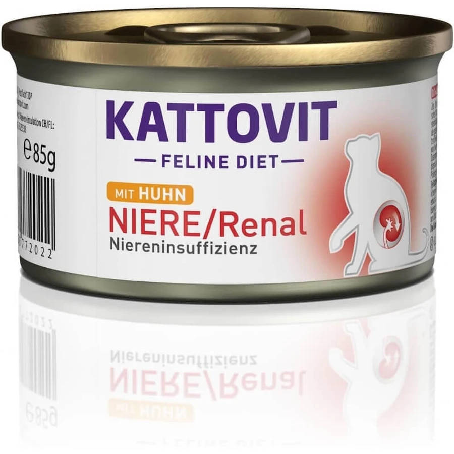 Kattovit Kippen-nierpaté - Dieetpaté voor katten met nierfalen, 85 g