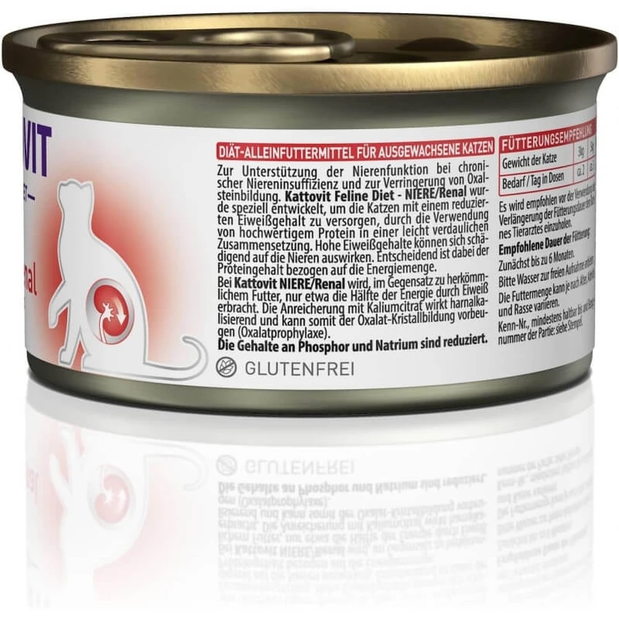 Kattovit Kippen-nierpaté - Dieetpaté voor katten met nierfalen, 85 g