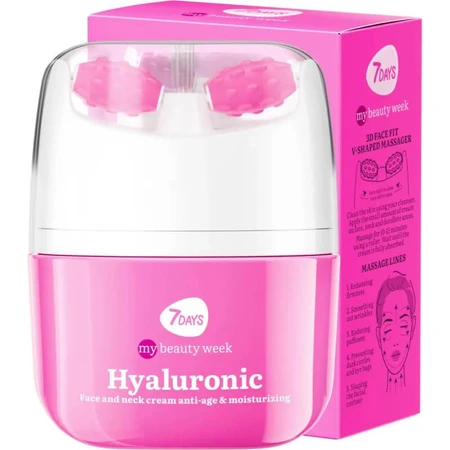 7days Hyaluronic - Crème hydratante pour le visage avec applicateur à bille, 40 ml