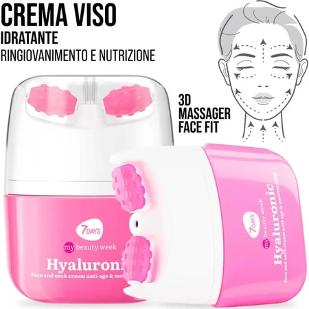 7days Hyaluronic - Crème hydratante pour le visage avec applicateur à bille, 40 ml