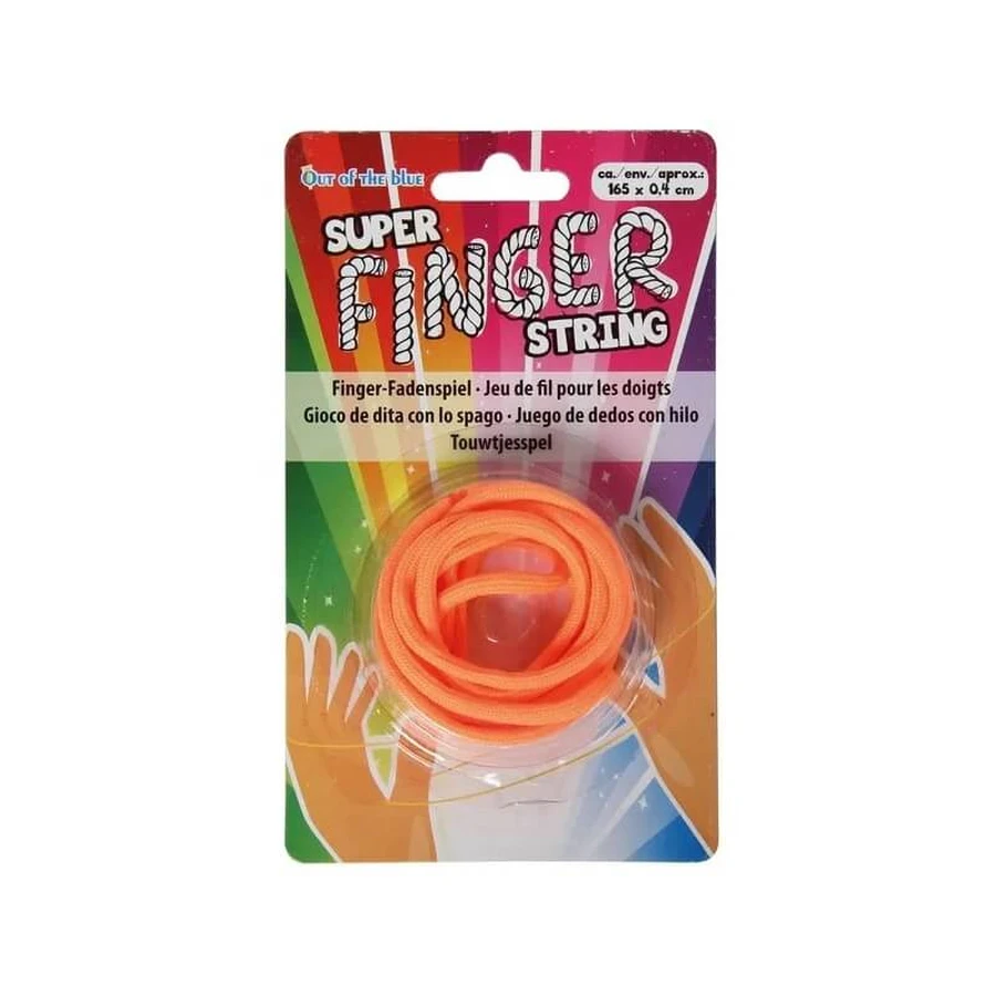 Out of the Blue Super Finger String - Juego de dedos con cordón, 165 x 0,4 cm - Colores variados