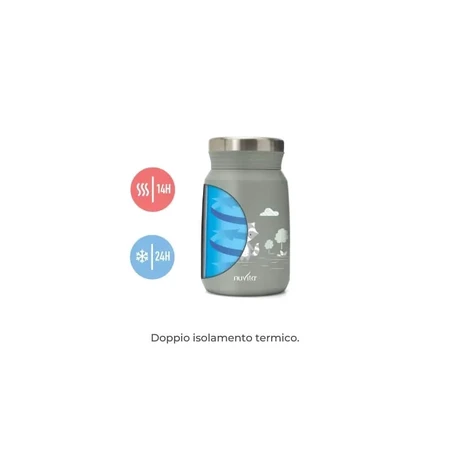 Thermos Nuvita - Récipient alimentaire en acier inoxydable de 500 ml, couleur vert sauge