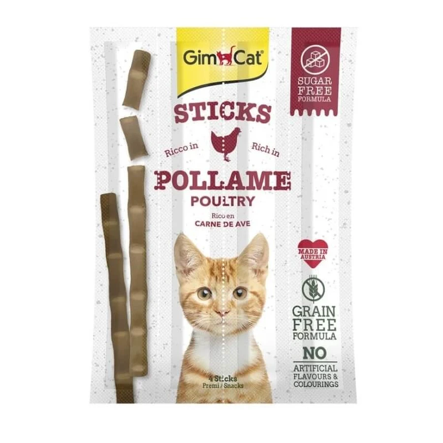 Gimborn Gimcat Geflügel-Sticks – 4 Katzenleckerlis