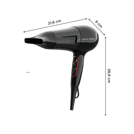 Rowenta X Karl Lagerfeld CV591L Powerline - Haardroger van 2300 W - Zwart