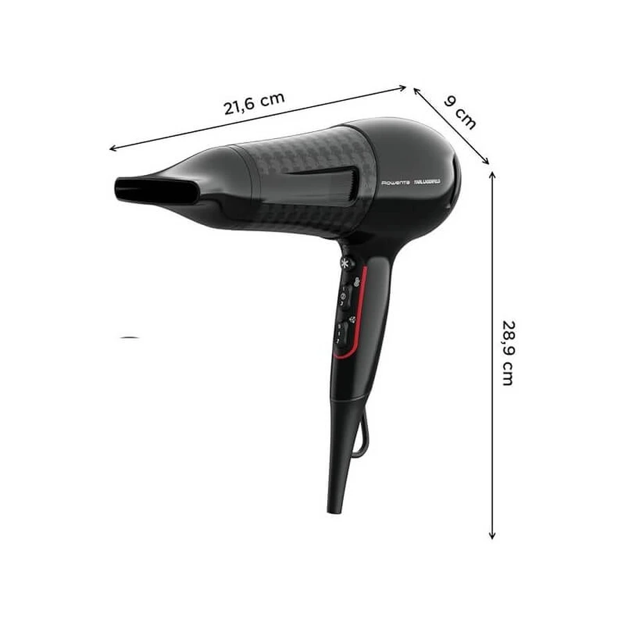 Rowenta X Karl Lagerfeld CV591L Powerline - Haardroger van 2300 W - Zwart