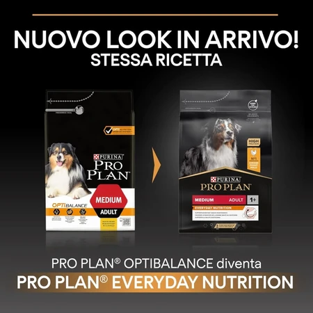 Purina Pro Plan Everyday Nutrition Medium Adult Chicken – Compleet voer voor volwassen honden van middelgroot formaat, 14 kg