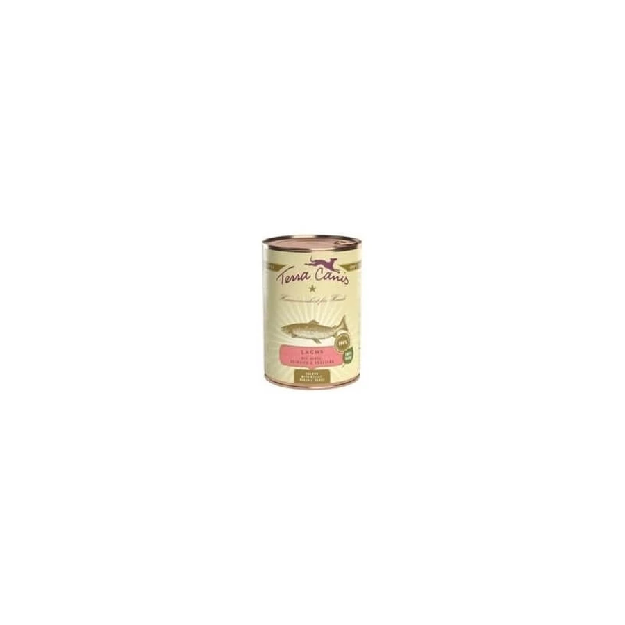 Terra Canis Classic Saumon - Aliment complémentaire pour chiens adultes de poids normal, 400 g