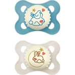 Mam Original 2-6m - 2 silicone pacifiers - light blue