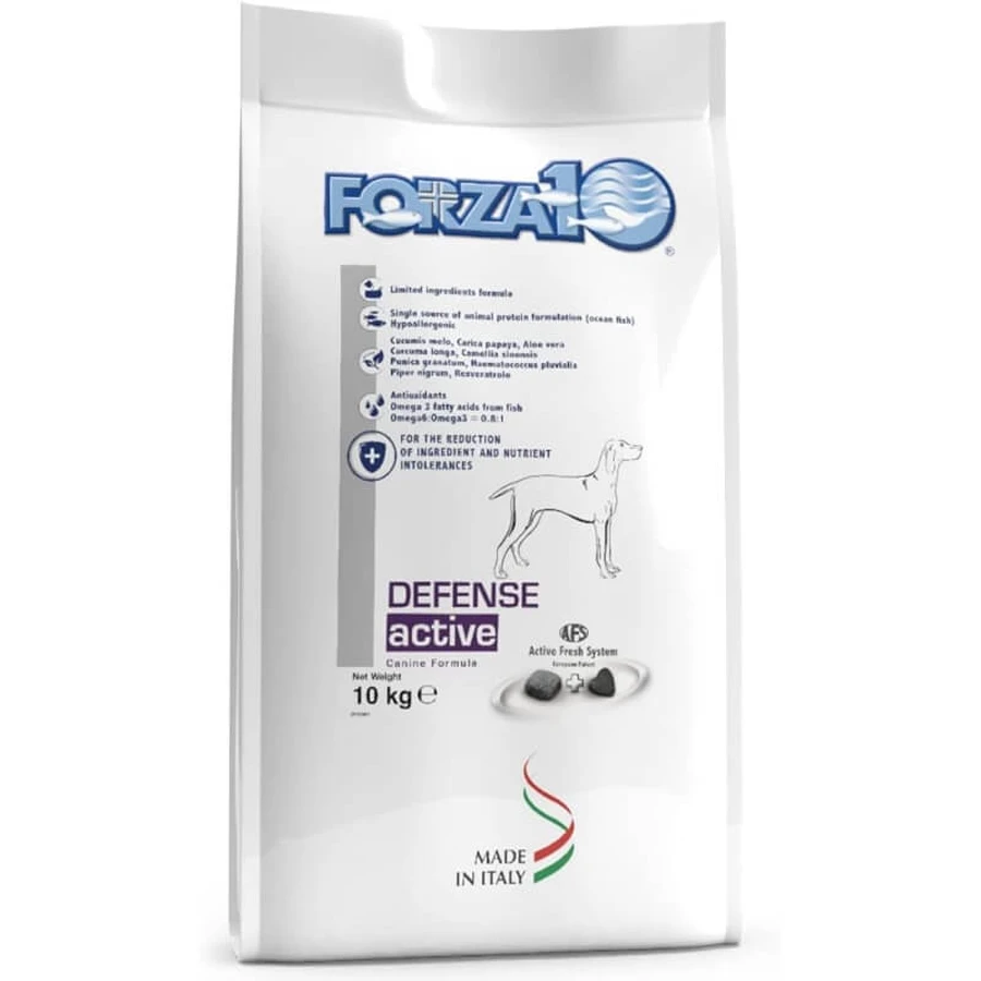 Forza10 Forza 10 Defense Active Fish - Compleet voer voor honden met voedselintoleranties, 10 kg