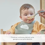 Nuvita 2 Silicone Weaning Spoons, 0 months+, Blue