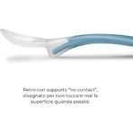Nuvita 2 Silicone Weaning Spoons, 0 months+, Blue