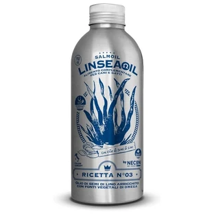 Necon Pet Food Necon Linseaoil Receta n.º 03 - Alimento complementario de origen vegetal para perros y gatos, 950 ml