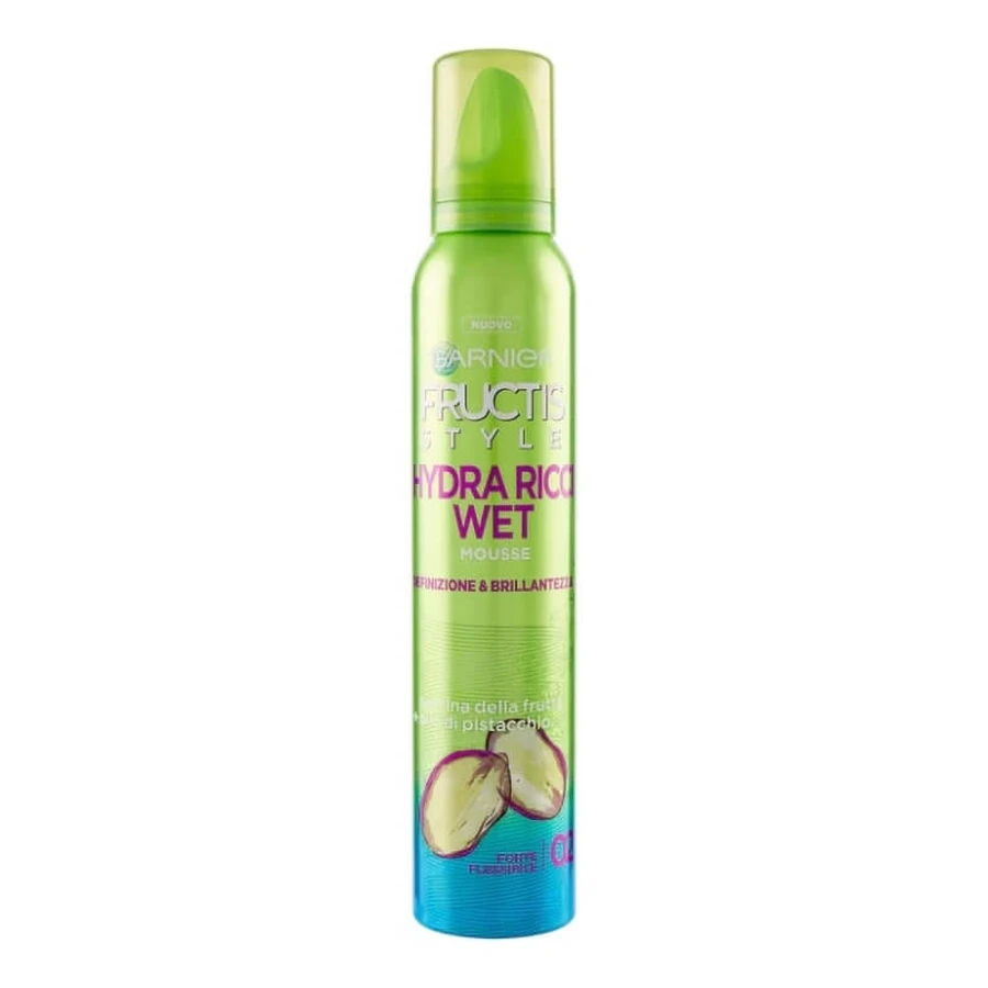 Mousse húmeda para cabello rizado Fructis Hydra Curly: revitaliza los rizos, potencia la definición y el brillo, 150 ml