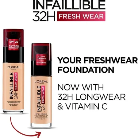 L'Oréal Paris Infaillible 24h Fresh Wear - Liquid Foundation - No. 140 Beige Doré