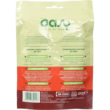 Bâtonnets de poulet Oasy - Friandises pour chiens, 100 g