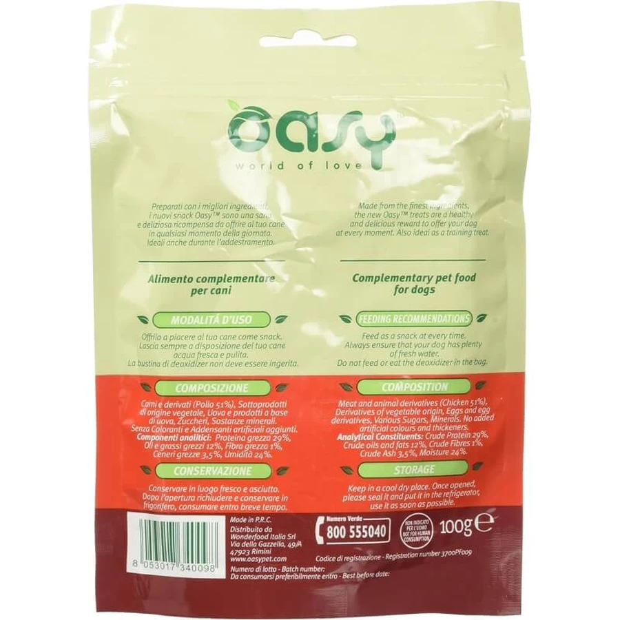 Bâtonnets de poulet Oasy - Friandises pour chiens, 100 g