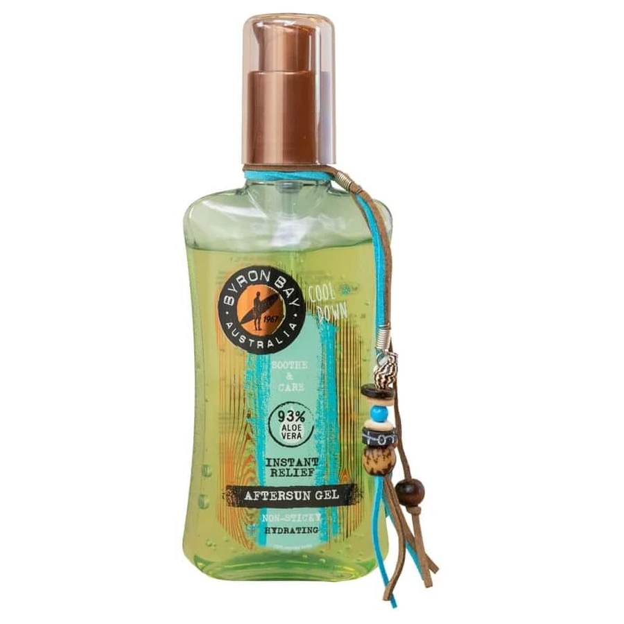 Byron Bay Aloe Vera Lovers: bálsamo para después del afeitado - Gel para después del sol, 200 ml